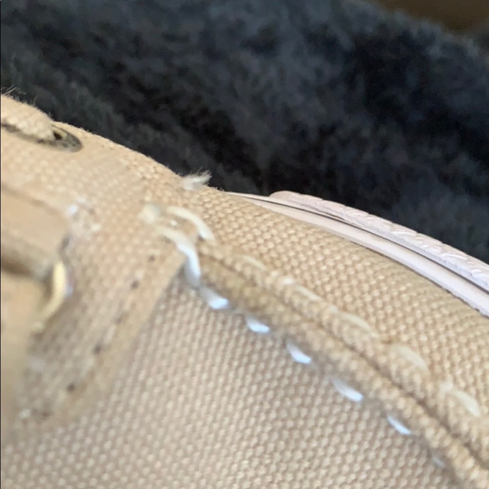 Pair of khaki canvas Sperrys - Picture 6 of 6